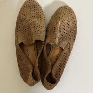 Lucky Brand Perforated Tan Loafers